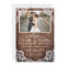 Rustic Wood & Elegant Lace Wedding Photo