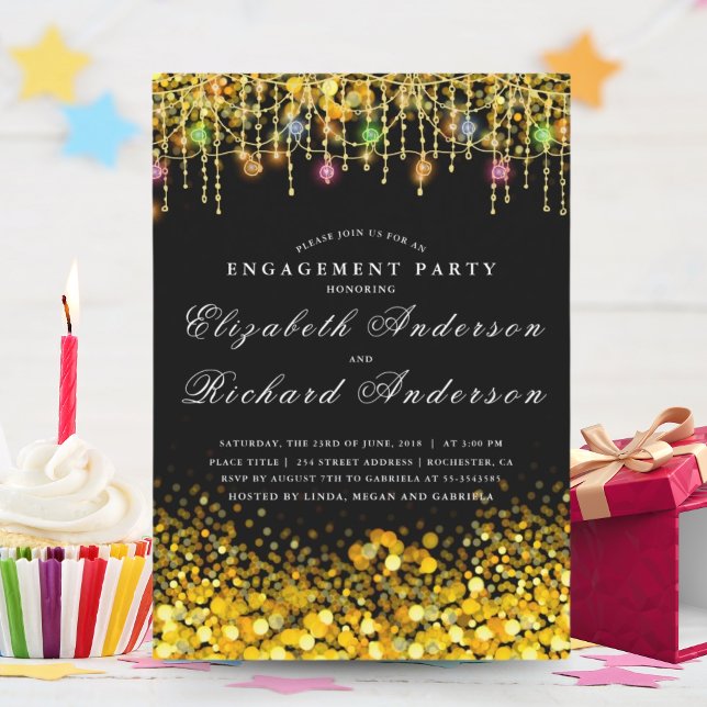 Rustic Wood Engagement Party Invitation with Mason (Creator Uploaded)