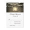 Rustic Wood Floral Lantern Lights Wedding RSVP