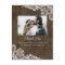Rustic Wood & Floral White Lace Elegant Thank You