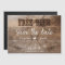 Rustic Wood Free Beer Funny Save The Date Magnet