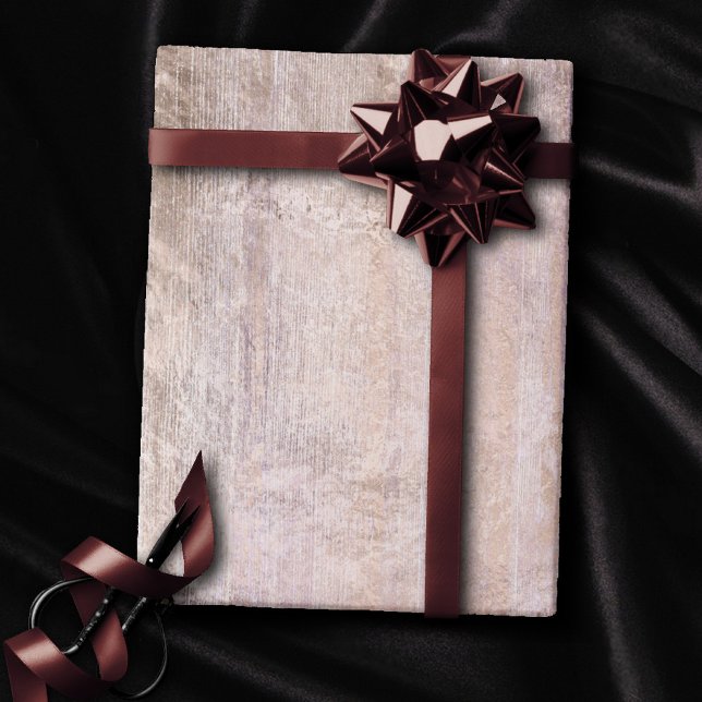 Rustic Wood Grain | Dusty Pink and Copper Wrapping Paper (Creator Uploaded)
