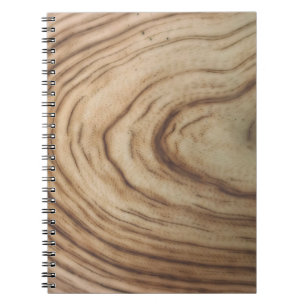 Rustic Wood Grain Minimal Elegant Wedding Notebook