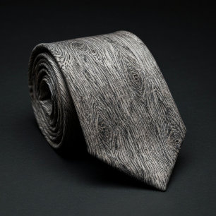 Rustic Wood Grain Pattern Tie
