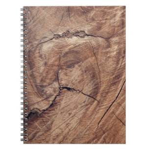 Rustic Wood Grain Texture Design Notebook