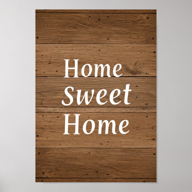 Rustic Wood Grain Wall Art (Front)