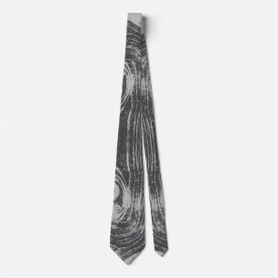 Rustic Wood Grain Wooden Country Nature Wedding Tie
