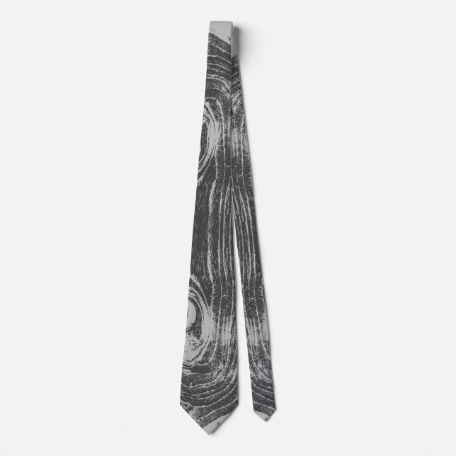 Rustic Wood Grain Wooden Country Nature Wedding Tie (Front)