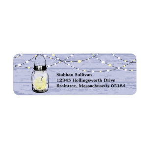 Rustic Wood Hanging Mason Jars and Lights Wedding