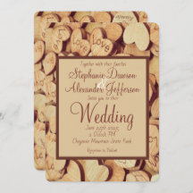 Rustic Wood Heart Wedding