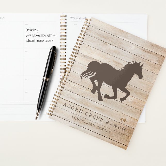 Rustic Wood Horse Equestrian Centre Planner (Creator Uploaded)