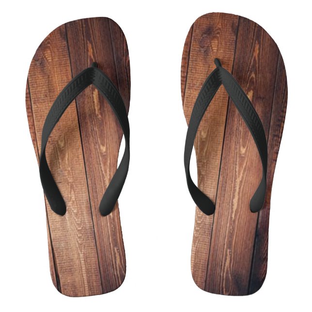 Rustic Wood Jandals (Footbed)