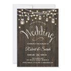 Rustic Wood & Lights Wedding