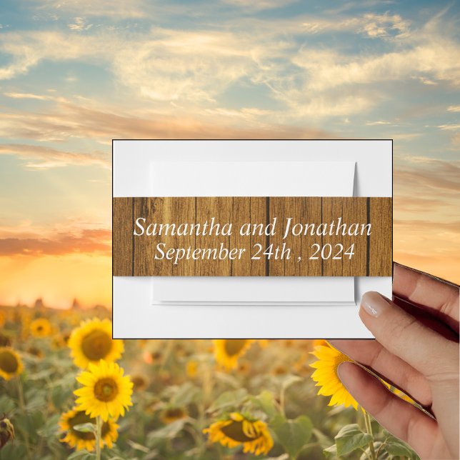 Rustic Wood Mason Jar Hanging Lights  Invitation Belly Band (Creator Uploaded)