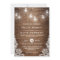 Rustic Wood Mason Jars String Lights Lace Wedding
