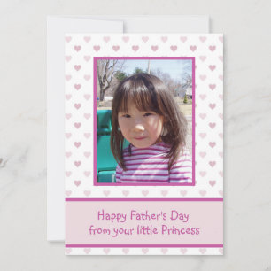 Rustic Wood Personalised Photo Fathers Day Holiday Card