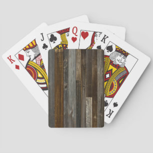 Rustic Wood Playing Cards