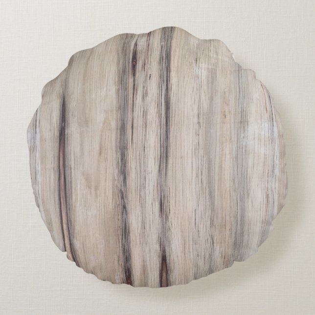 Rustic Wood Round Cushion (Back)