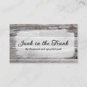 Rustic Wood Shabby Vintage Painted Wood Business Card