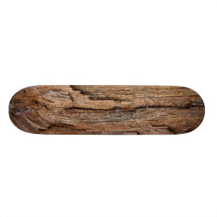 Rustic wood skateboard