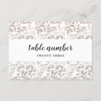 Rustic Wood Slice Copper Wedding Table Numbers