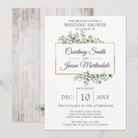 Rustic Wood Southern Cotton Boll Wedding Shower