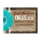 Rustic Wood Teal Daisy Save the Date Postcards