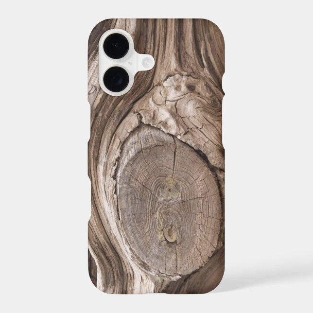 Rustic Wood Textures Pine Knot Close-Up Photograph (Back)