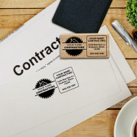 Rustic Wood Tone Contractor Logo