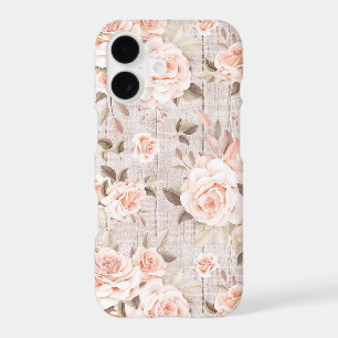 Rustic Wood & Vintage Roses Romantic Shabby Chic