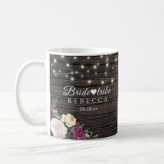 Rustic wood Wedding Bride tribe Coffee Mug