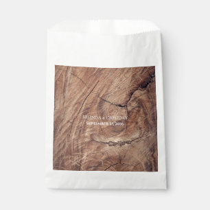 Rustic Wood Wedding Favour Bags