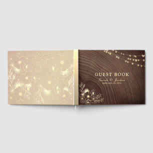 Rustic Wood Wedding Guest Book