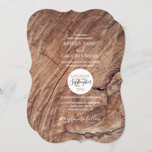 Rustic Wood Wedding Invitations