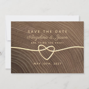 Rustic Wood Wedding Save The Date