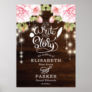 Rustic Wood Wedding Welcome Sign