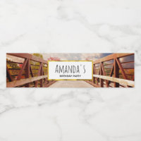Rustic Wooden Bridge in the Country Birthday
