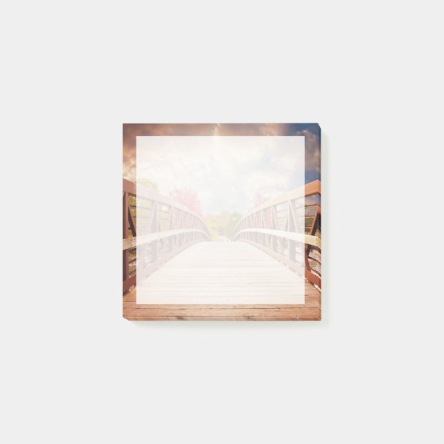 Rustic Wooden Bridge in the Country Post-it Notes (Front)