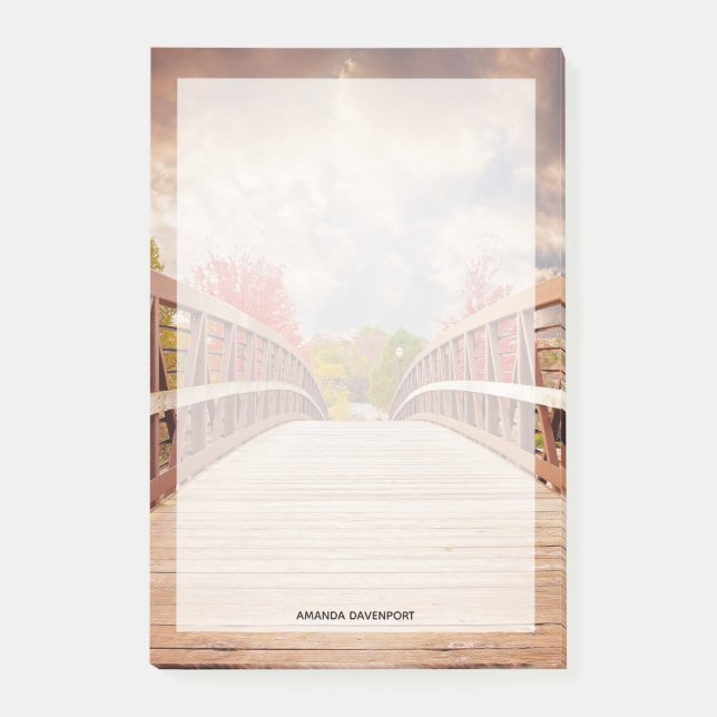 Rustic Wooden Bridge in the Country Post-it Notes (Front)