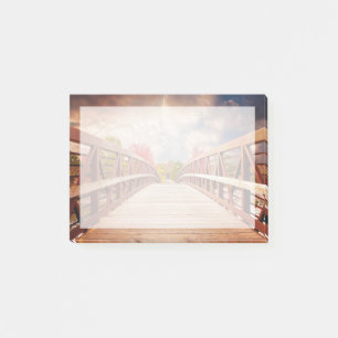 Rustic Wooden Bridge in the Country Post-it Notes