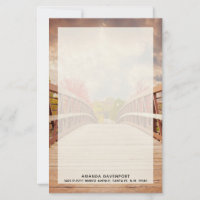Rustic Wooden Bridge in the Country