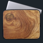 Rustic Wooden Brown Teak Wood Woodgrain Texture Laptop Sleeve<br><div class="desc">A Close-up Original Photograph Of A Rustic Wooden Brown Teak Wood, Woodgrain Texture, Nature Tree Rings Laptop Sleeves. All text and design elements are moveable and editable. You can easily add more text / info / details and/or photos to this product. You can also change the base background to any...</div>