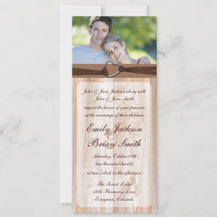 Rustic wooden customisable rack wedding cards