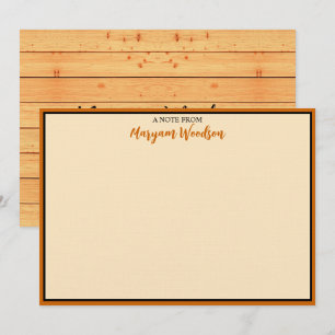 Rustic Wooden Design - Vintage Wood Card