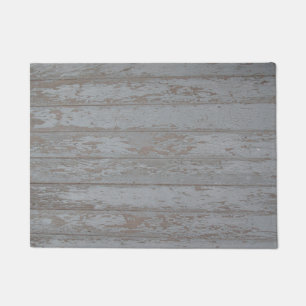 Rustic wooden doormat