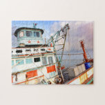 Rustic Wooden Fishing Boat Sea Ocean Jigsaw Puzzle<br><div class="desc">This colourful jigsaw puzzle features a rustic fishing boat on a beach #travel #adventure #fishingboat #boat #fishing #puzzle #gift #fun #stockingstuffers #games</div>