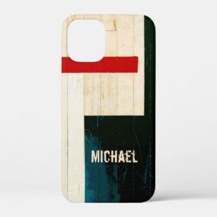 Rustic Wooden Floor Lines and Markings iPhone 12 Mini Case