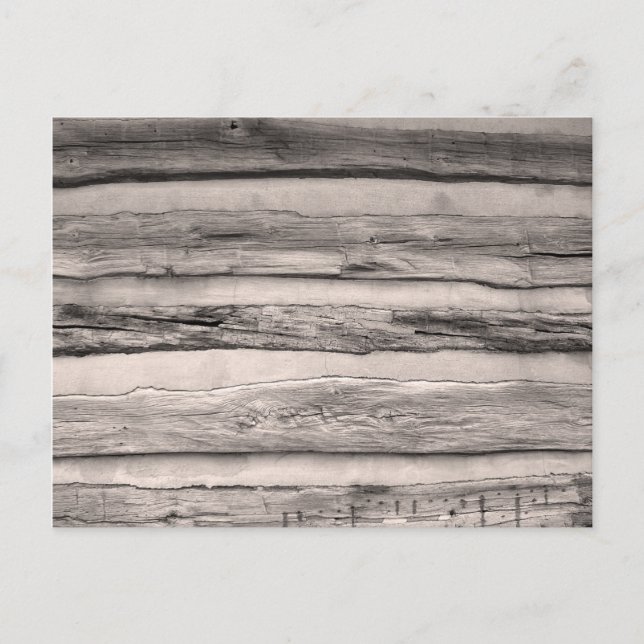 Rustic Wooden Planks Postcard (Front)