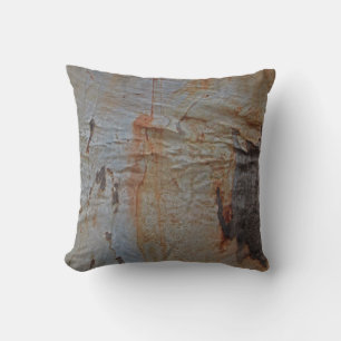 Rustic Woodgrain Tree Bark Photo Brown Nature Cushion