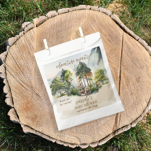 Rustic Woodland Adventure Awaits Boy Baby Shower Favour Bags